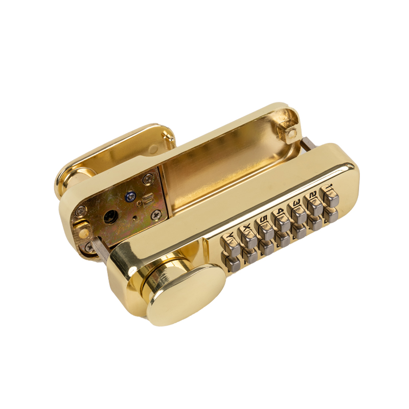 Einfach zu operierter Knopftürschloss